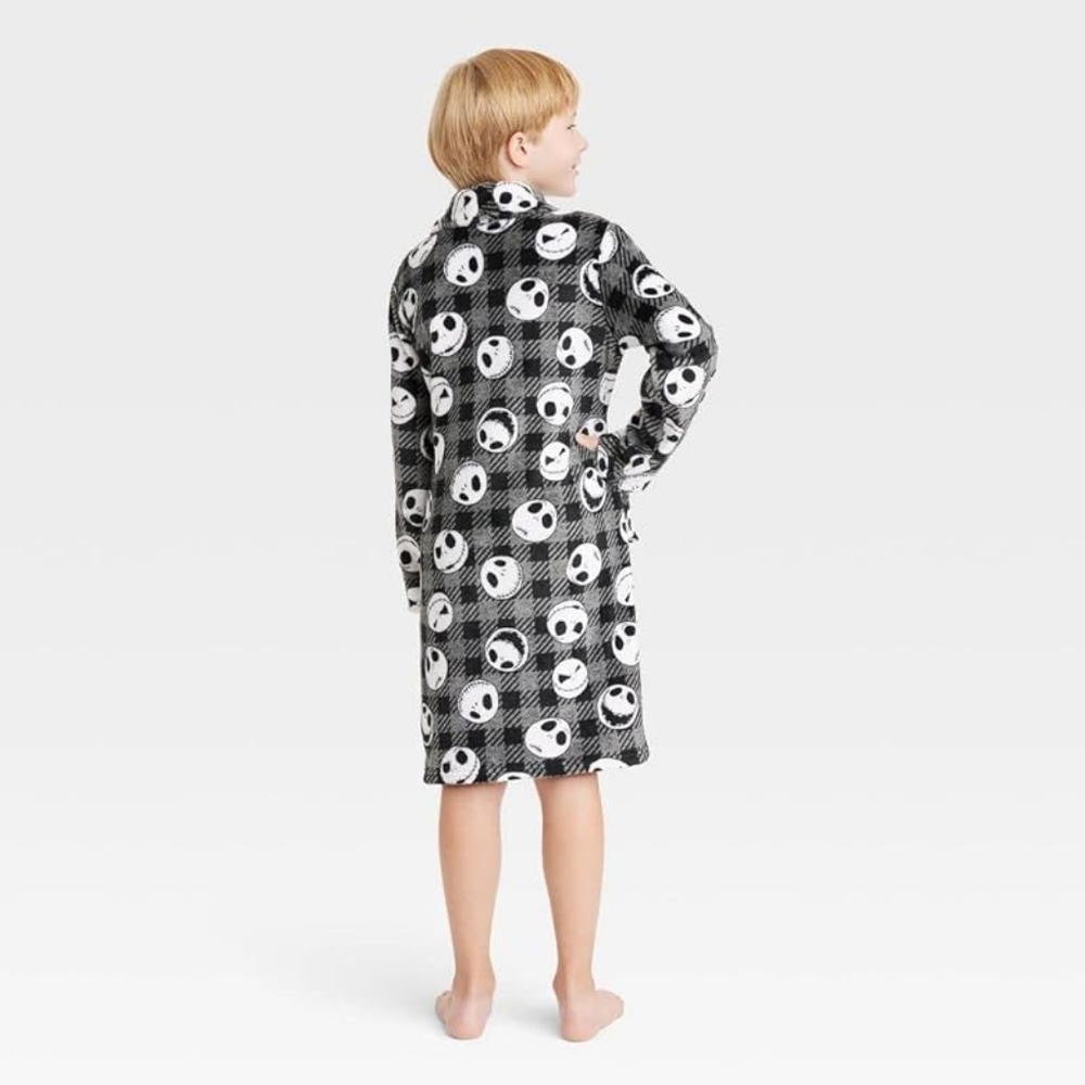 Nightmare  Robe Jack Skellington Pajama Bathrobe Boy - Picture 2 of 2